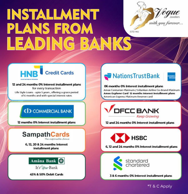 Flexible payment plans with leading Banks!